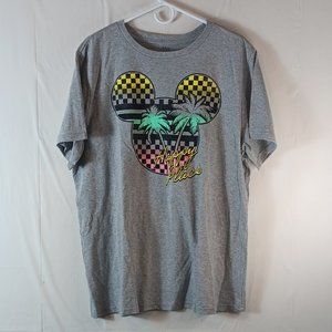 Disney Celebrate Together Size 2XL Happy Place Graphic Gray T-shirt